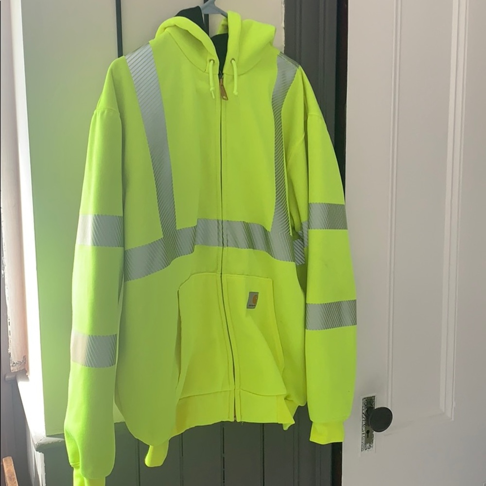 carhartt work visibility hoodie